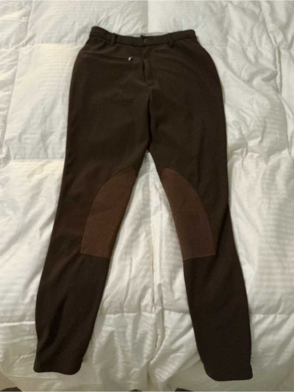 Women’s Devon Aire Dressage Riding Breeches in Dark Brown Corduroy Size 26R